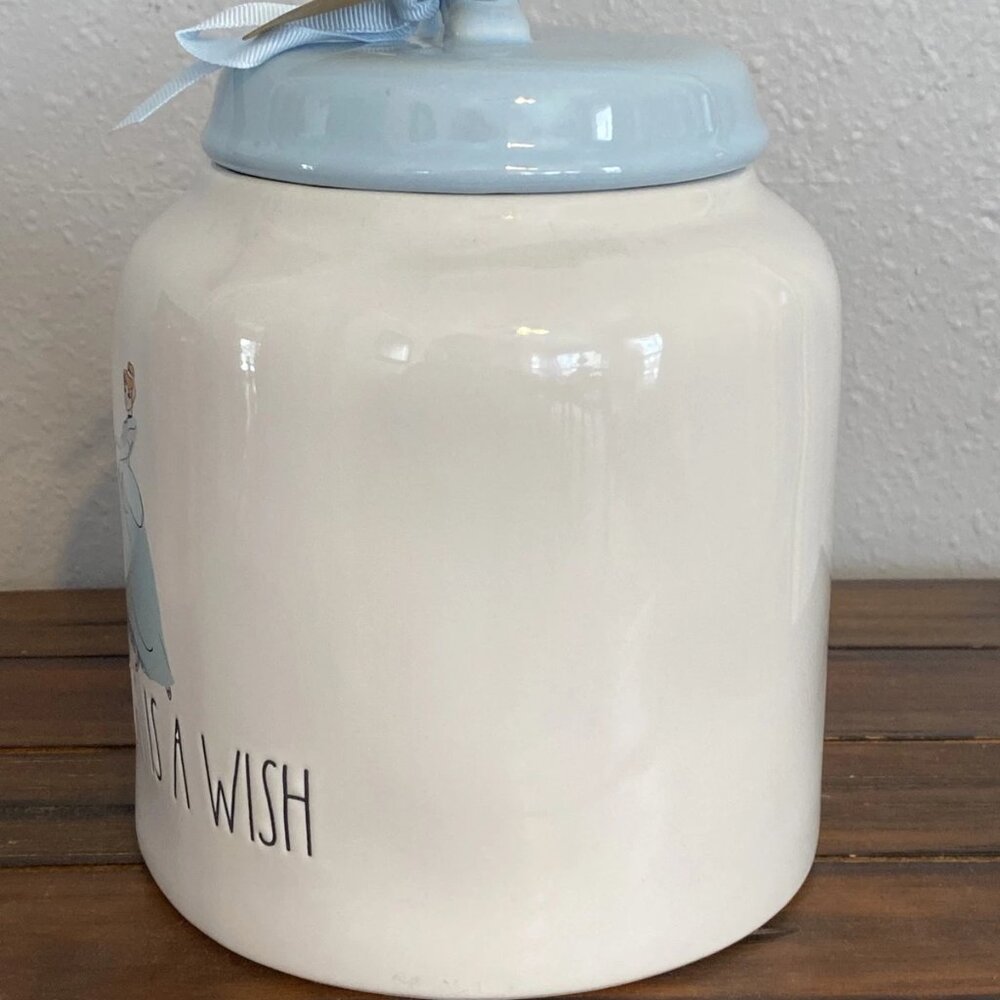 Rae Dunn Disney A Dream Is A Wish Cinderella Canister Cookie Jar - NWOT - Picture 4 of 6